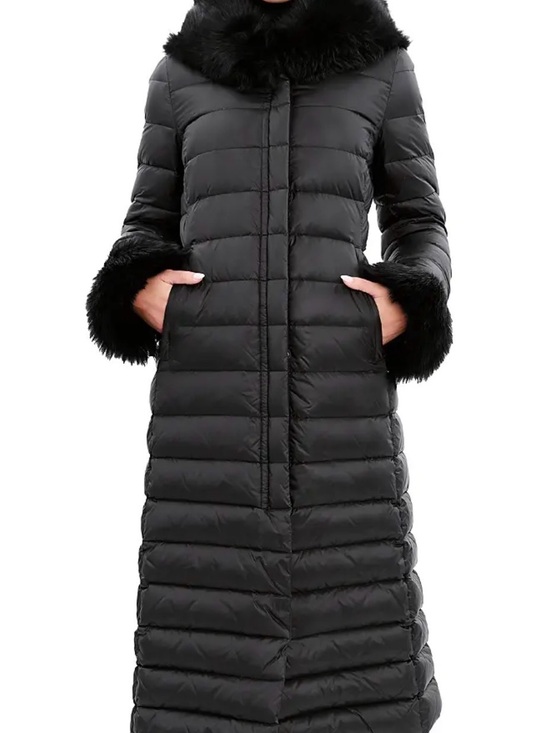 Dawn Levy Jackets & Blazers - Dawn Levy Lexie Puffer Coat with Shearling Trim